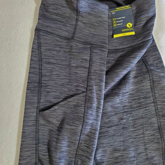 Xersion Fleece Lined Leggings Side Pockets Tights Women's Large NWT - Picture 5 of 9
